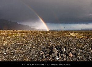rainbow and rocks